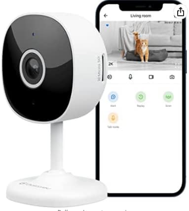 WiFi Camera 2K, Galayou Indoor Home Security Cameras for Baby/Elder/Dog/Pet Camera with Phone app,24/7 SD Card Storage,Works with Alexa & Google Home G7
