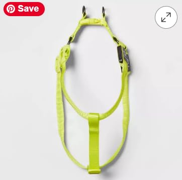 boots and barkley Large led Dog Harness Yellow