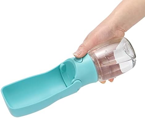Foldable Portable Dog Water Bottle - Pet Water Dispenser for Outdoor Walking, Hiking, and Travel - 12 OZ Capacity