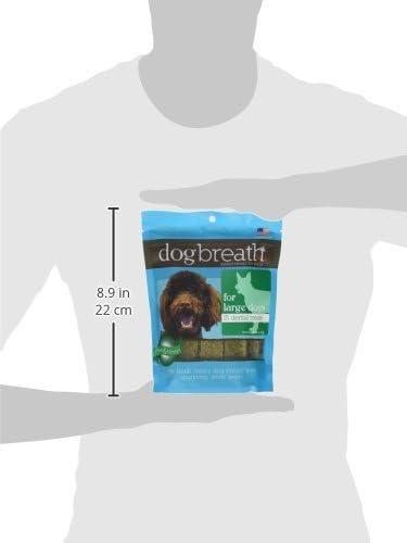 Herbsmith Dog Breath - Dental Chews for Large Dogs – Large Dog Breath Treats - Fresh Breath Dog Treats - Dog Dental Hygiene 7.54 oz