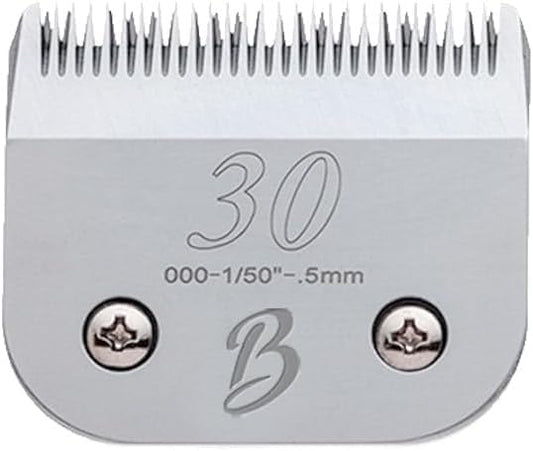 Detachable A Series 30 Blades for Dog Grooming Cuts 1/50" - 0.5mm Japanese High Carbon Steel Dog Clipper Blades & 30 Blade Dog Grooming (Compatible A5 Series Clippers for Dogs Cat (B30)
