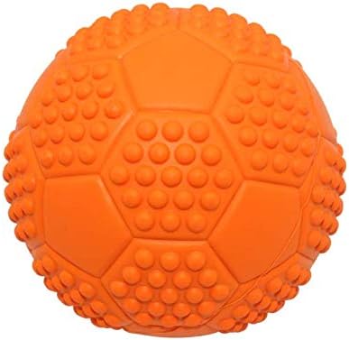 Squeaky Dog Toys, Non-Toxic Rubber Play Balls - Interactive & Training Chew Toys for Puppies & Small/Medium Dogs (7cm/2.75in Pack of 3)