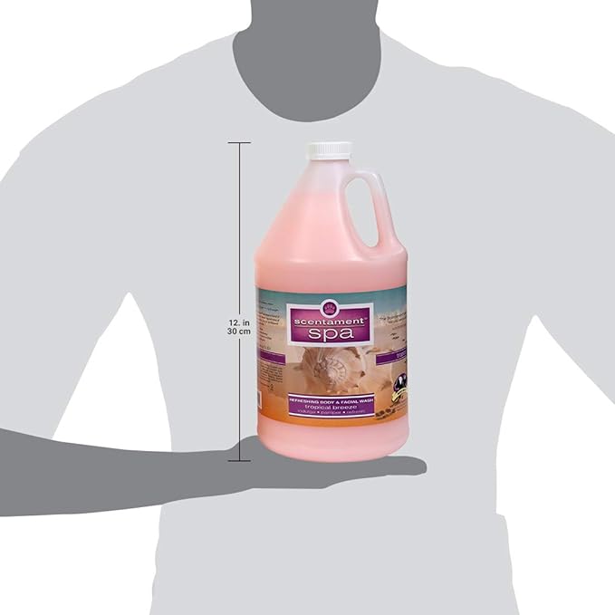 Best Shot Scentament Spa Tropical Breeze Seasonal Facial & Body Wash, 1 Gallon