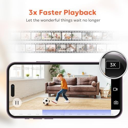 owltron Indoor Security Camera, 360 Pan/Tilt Home Cameras with Motion Detection, Pet Cam with Phone App, 2K WiFi Baby Monitor with Night Vision & Two Way Audio, 4 Pack