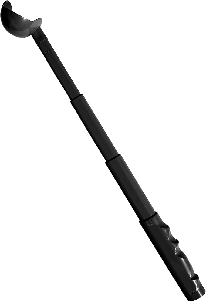 Kompact9 | Retractable Pocket-Sized Ball Launcher, Eco-Friendly & Portable Dog Fetch Toy, Made from Recycled Plastic, UK Designed, Fits Standard Tennis Balls Perfect Dog Exercise Equipment | Black