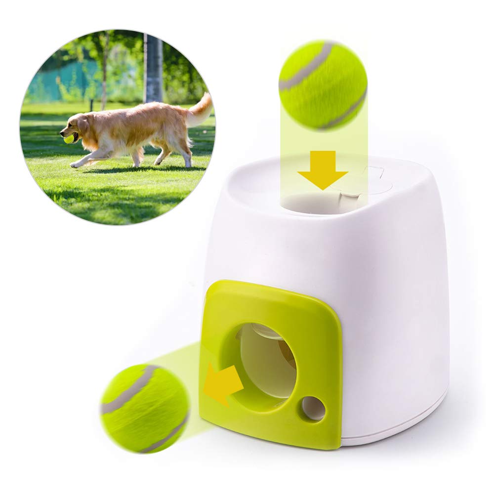 HEITIGN Automatic Dog Ball Launcher Dog Ball Throwing Toy Interactive Pet Toy