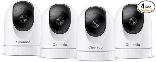 2K Home Security Cameras-2.4Ghz WiFi Indoor Camera with 360° Motion Detection for Pets/Nanny/Baby/Dog, 2 Way Audio, 24/7 SD Card Storage, Cloud Storage, Works with Alexa & Google Home, D1 4P