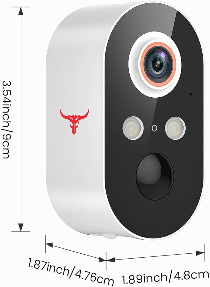 1080P Security Camera Wireless Outdoor with AI Human Detection, Live View, 2.4G WiFi, Home Security System, Instant Alerts, 2-Way Audio, Cloud Storage, Battery Powered (2 Pack)