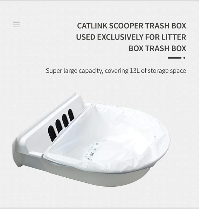 40 Pack CATLINK Trash Bags, for Automatic Cat Litter Box for Scooper Young & Luxury PRO & Ultra Not Suitable for Scooper SE & SE LITE