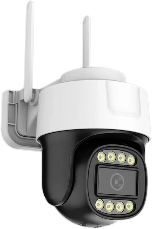 2K Outdoor Security Cameras, 3MP Pan-Tilt 360° View IP Surveillance Camera, 2.4G WiFi Dome Cameras for Home Security, Motion Detection and Siren, 2-Way Audio, Full Color Night Vision, Waterproof