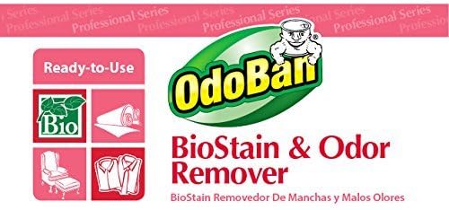 OdoBan Professional Cleaning and Odor Control Solutions, Ready-to-Use Biostain and Odor Remover, Made in the USA, 1 Gallon