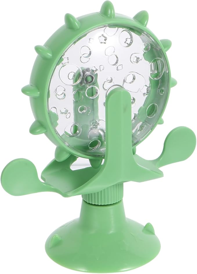 Interactive Pet Treats Dispenser Toy: 360 Degree Rotating Windmilt Feeding Windmill Dispenser Interactive Slow Food Toy for Cats and Dogs Enhances Iq Relieves Promotes Healthy Eating
