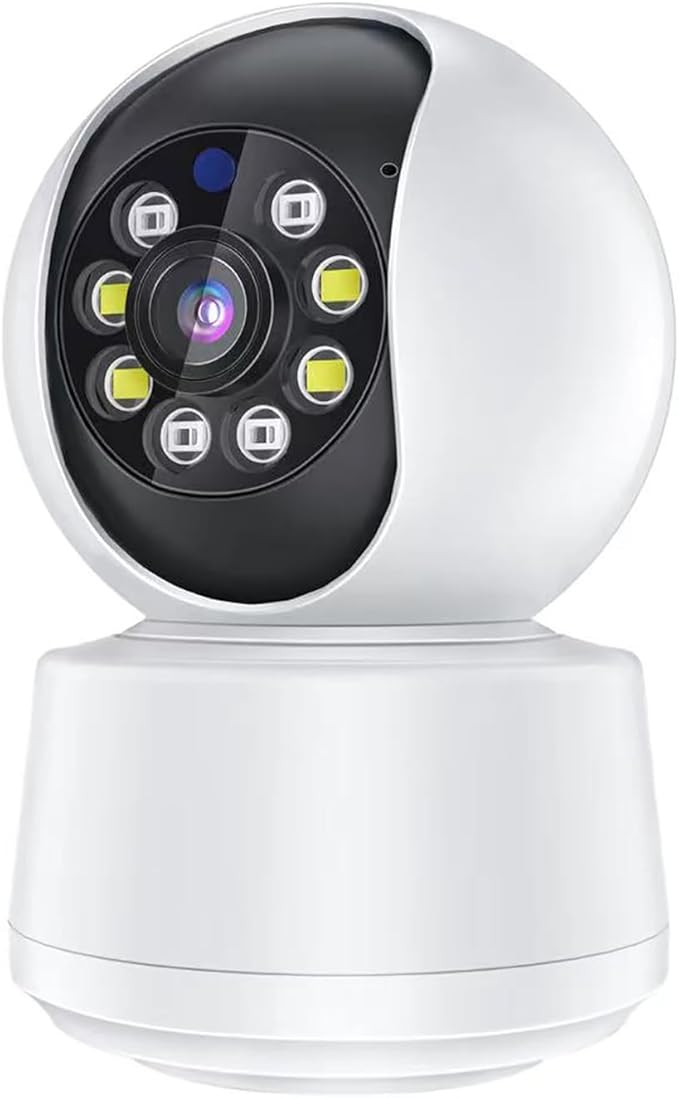 2K Indoor Security Camera, 2.4GHz/5GHz 360 View Pan/Tilt WiFi Cameras for Home Security, Pet Dog Baby Camera with Phone App, Motion Detection, Color Night Vision, 2-Way Audio, 24/7 SD Card Storage