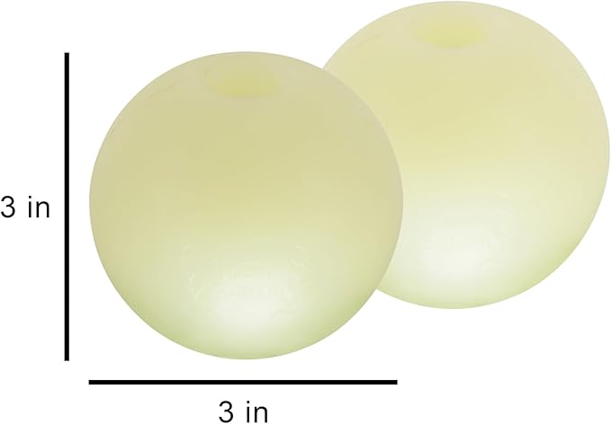 Harry Barker Glow Balls and Chew Stick, Rubber Bone for Dogs - 3" Glow Balls