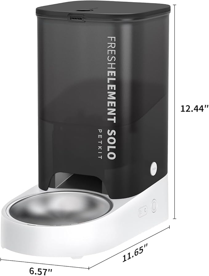 PETKIT Automatic Cat Feeder, 2.4G WiFi Automatic Dog Feeder, App Control Pet Food Dispenser with Triple Fresh-Lock System, Up to 10 Meals Per Day, Schedule Feeding, Food Shortage Alert, 3L Capacity