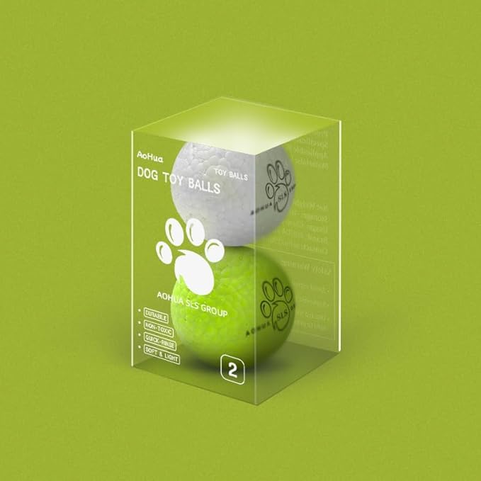 Indestructible Dog Balls for Aggressive Chewers: Interactive Pet Toys, Solid-Colored, Durable, Bouncy, and Water Toy Fetch Balls, Herding and Jolly Ball for Dogs