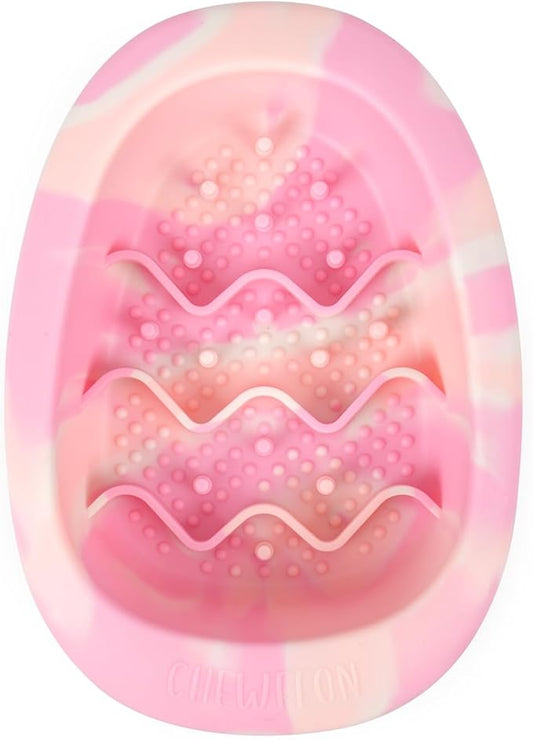 Interactive Dog & Cat Lick Mat Bowls, BPA-Free Silicone Dog Slow Feeder with Suction Cups, Non Slip Bowl for Dogs and Cats, Reduces Boredom and Anxiety, Dishwasher Safe, Cotton Candy Small