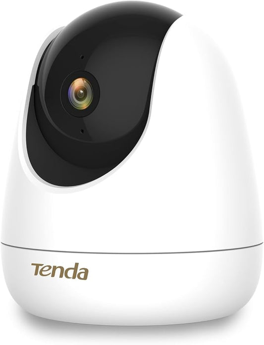 Tenda 2.5K Security Camera Indoor,4 MP Pet/Baby Cameras for Home Security, 2-Way Audio, Human/Pet/Baby Crying Detection, Night Vision, Plug-in WiFi Camera for Inside House (CP7)