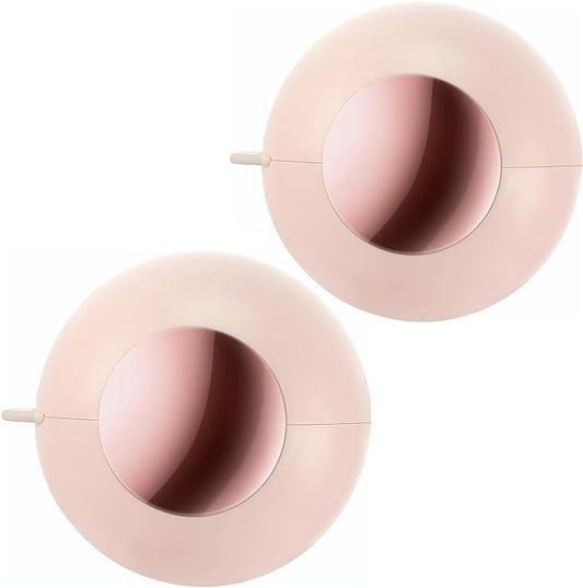 Washable Reusable Gel Lint Roller for Pet Hair, Tecogue Portable Dog Cat Pet Hair Remover for Clothes, Laundries, Sticky Cleaner, Dust Fuzz Fur for Travel Household (Pink-2pcs)