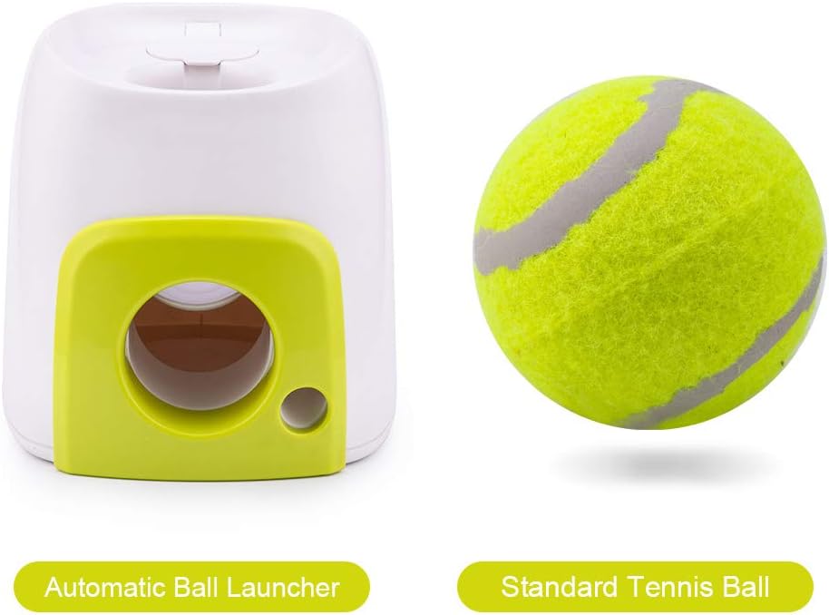 HEITIGN Automatic Dog Ball Launcher Dog Ball Throwing Toy Interactive Pet Toy