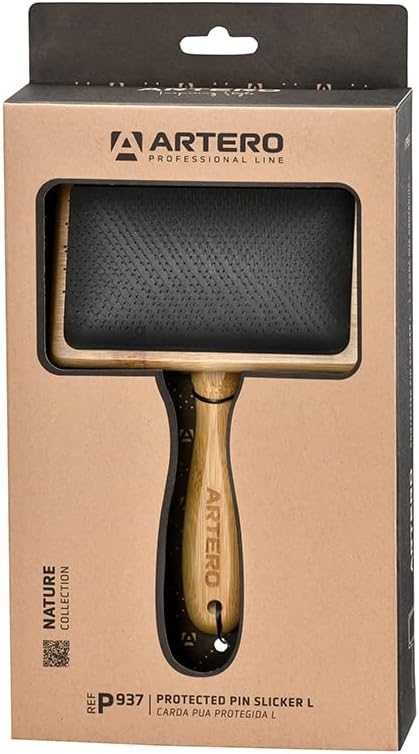 ARTERO Nature Collection Protected PIN Slicker Brush for Dogs, Cats & Sensitive Skin