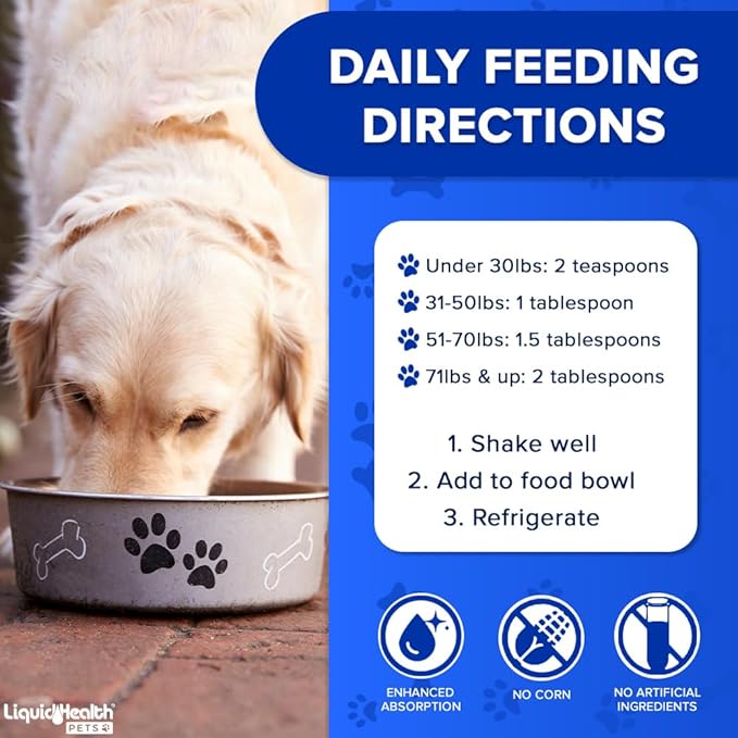 LIQUIDHEALTH Pets K9 Complete 8-in-1 Multivitamin for Dogs & Puppies & Joint Purr-Fection Hip & Joint Glucosamine Chondroitin Drops for Cats - USA Made Pet Supplements for Joint Health, Immune Support