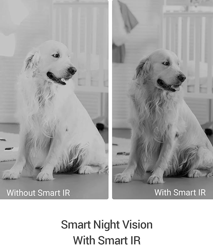 EZVIZ 360° Pan/Tilt WiFi Security Camera Indoor, Cameras for Home Security, Baby Monitor with Camera and Audio, Pet Camera with Phone App, Night Vision, Motion Detection, 2-Way Audio (C6N Black)