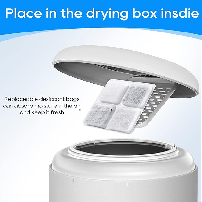 Pet Food Desiccant Bag Replacement Compatible with Petlibro Automatic Pet Feeder, PLAF001, PLAF002, PLAF101, PLAF005, PLAF006, Upgrade Packets Keep Pet Food Dry and Fresh 8 Pack