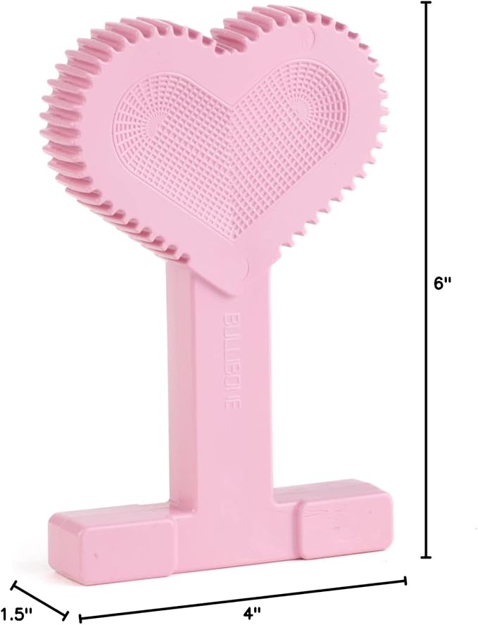 Bullibone Nylon Dog Chew Toy Nylon Bone - Improves Dental Hygiene, Easy to Grip Bottom, and Permeated with Flavor (Peppermint, Small - Single)