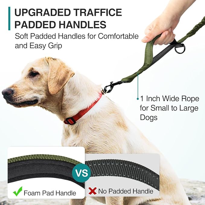 Kytely Hands Free Dog Leash Military Green