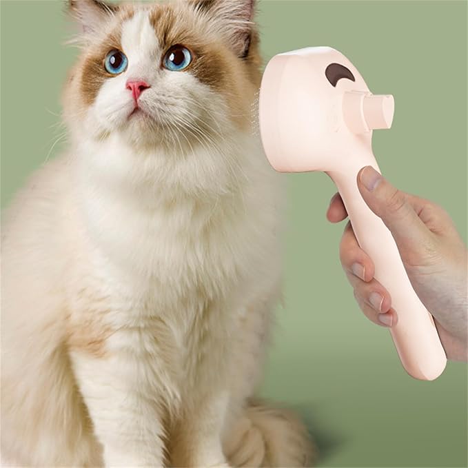 Glofur Pet Steam Brush, Pet Spray Brush for Cats, Spray Defur Comb with No-Rinse Shampoo for PetBathing, Dog Brush, SprayCat and DogBrush