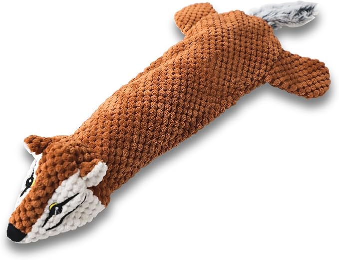 Dog Toys, Squeaky Plush No Stuffing Crinkle Dog Toy for Small Medium Large Dogs, Interactive Puppy Teething Water Bottle Dog Chew Toy