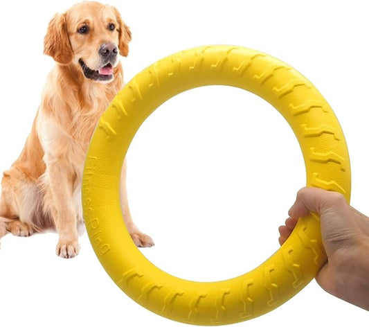 XL Large Indestructible Dog Toys, Dog Chew Toys for Aggressive Chewers,Flying Discs for Medium/Large Breeds. Floating Dog Ring Toys for Throwing, Catching, Grabbing. (12 Inch)