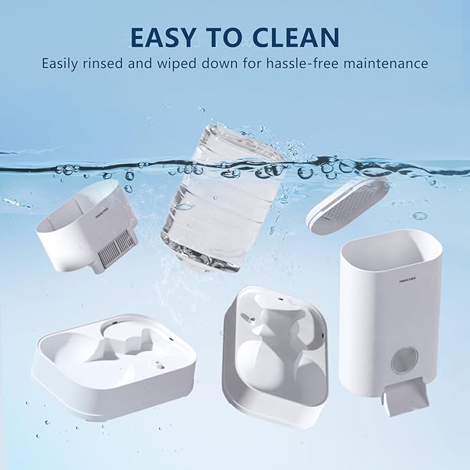 PAWGETHERยฎ 2 Pack Gravity Cat Feeder and Water Dispenser 1 Gallon/3.5L Automatic Cat and Dog Feeder and Waterer with Pet Food Bowl for Puppy Kitten