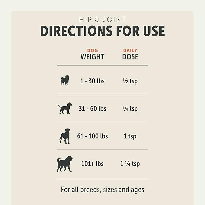 Hip & Joint - Joint Supplement for Dogs with Green Lipped Mussel, Eggshell Membrane and Curcumin - Veterinarian Formulated - 60 Day Large Dog Supply