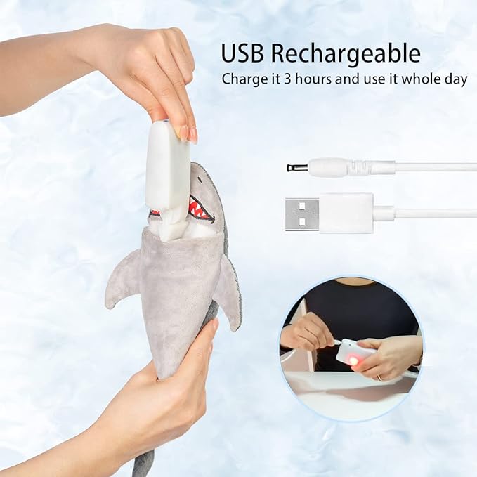 Interactive Dog Toys,Flopping Fish Dog Toys for Large/Medium/Small Dogs,Squeaky Plush Dog/Puppy Toys,Touch Activated