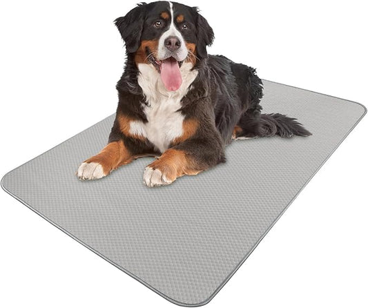 Summer Dog Cooling Mat Washable Ice Silk Self Cool Pad for Large Dogs and Cats, 59x40in Pet Sleeping Pad for Crate, Bed, Indoor & Outdoor Floor, Car Seats