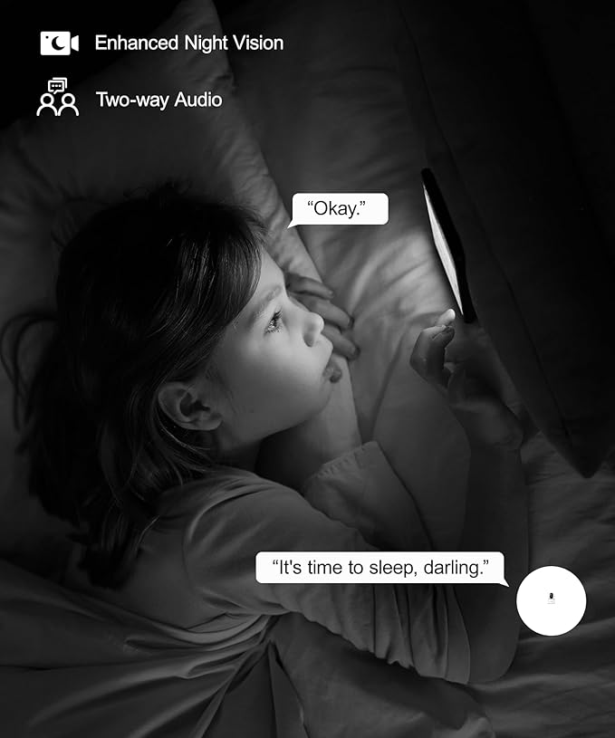 GALAYOU Indoor Security Camera 2K, 360 Degree 2.4G WiFi Home Security for Baby/Pet/Elder/Nanny with Night Vision, 24/7 SD Card Storage, Works with Alexa and Google Assistant G2-2Pack