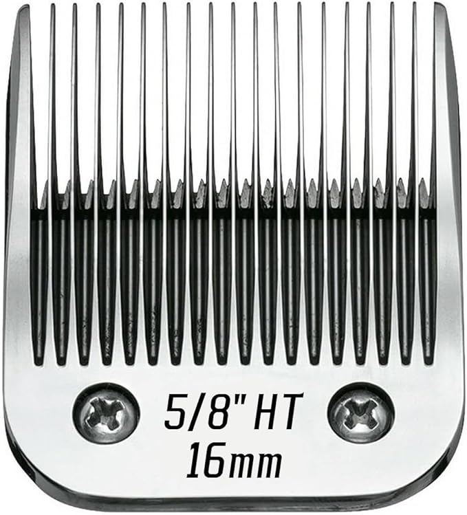 5/8HT Detachable Replacement Stainless Steel Blades,compatible with oster Classic 76/Star-Teq/Power-Teq andi A*dis AGC,BDC,BGC,MBG Series Clippers,5/8 inch (16mm)