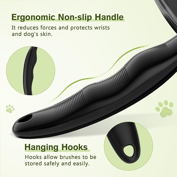 Pecute Self-Cleaning Slicker Brush for Dogs, Cats, Lightweight Dog Brush for Shedding Massaging Grooming, Cat Brush Gently Removes Loose Fur Undercoat for Small Dogs Cats Rabbits of All Hair Types