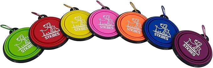 Collapsible Dog Bowl, 10 Pack, Portable, Safe, Reusable, Suitable for Indoor and Outdoor Activities