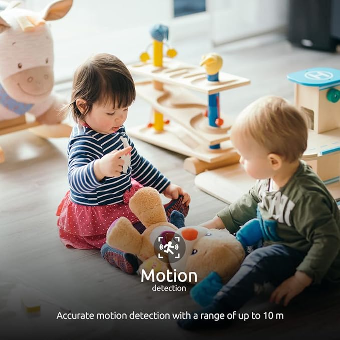 Nexxt 2K Indoor Camera - Smart Wi-Fi Home Security, Wireless Baby Monitor, Dog & Nanny Cam, Easy to Use App, Indoor Room Camera, Human Detection & Night Vision, Camaras De Seguridad para Casa (1PK)