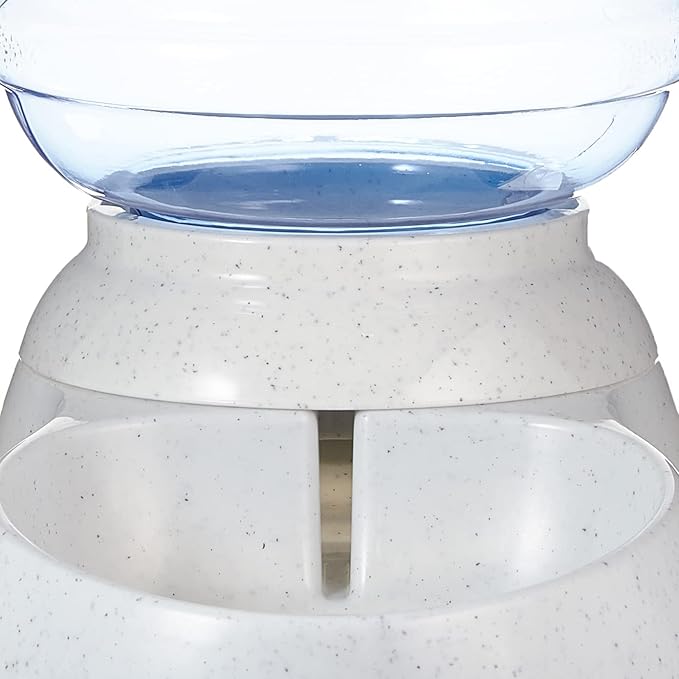 Amazon Basics Gravity Pet Water Dispenser for Cat, Dog, 1 gallon Capacity, Small, Gray