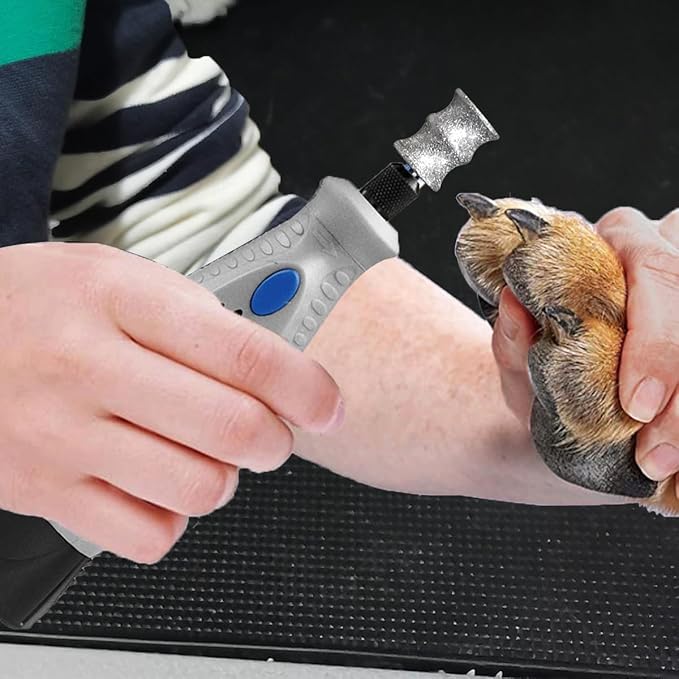 Diamond Rotary Grinder Bits for Dog - Pet Nail Grinder Attachment - 1/8" Replacement Grinder Wheel for Dremel - Pet Nail File & Clippers for Medium Large Dogs (XL)