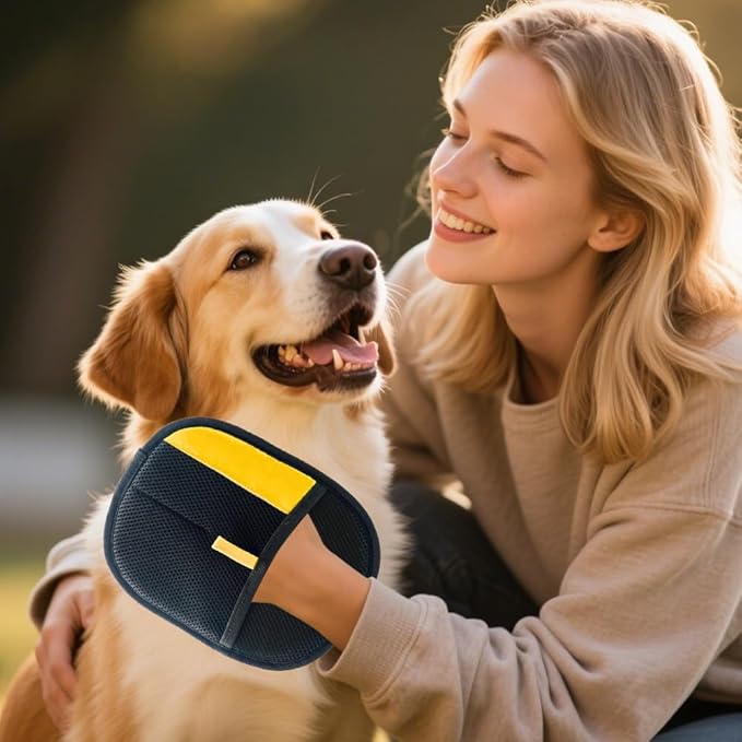 2025 Upgrade Pet Hair Remover Electrostatic Gloves, Reusable Pet Hair Removal Glove for Cats & Dogs, Premium Cat & Dog Hair Remover Mitt for Couch Furniture Carpet Car Seat (3)