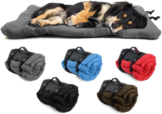 Outdoor Dog Bed, 35”x24“ Portable Camping Travel Dog Bed, Soft, Comfortable, Waterproof, Non-Slip, Machine Washable Easy to Clean Pet Mat for Small, Medium and Large Dog and Cat