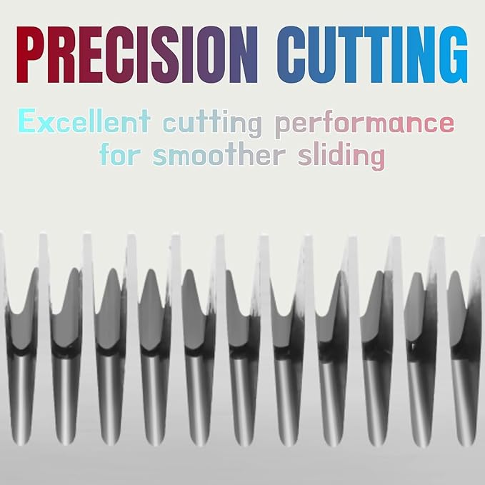 7FW+5FW+4FW Wide Pet Dog Grooming Detachable Blades Kit,Compatible with Andis,Oster A5,Wahl KM10 Clippers,Cut Length 1/8"(3.2mm) to 3/8" (9.5mm),Fit for Larger Animals