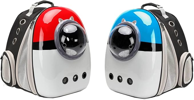 Front Expandable Cat Backpack Carrier, Large Cat Backpack Fits Up to 20 lbs, Backpack for Cats Kitten Small Puppy, Airline Approved Cat Bubble Backpack, Space Capsule Astronaut Backpack Carrier