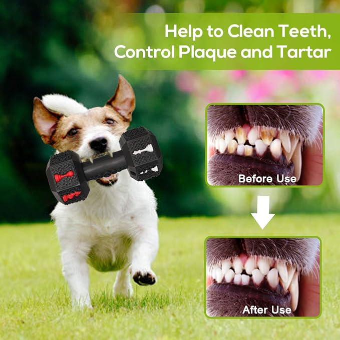 Dog Chew Toys for Aggressive Chewers,Food Grade Non-Toxic Dental Pet Toy,Tough Durable Indestructible Dog Toys for Small Medium Dogs.Black(8IB-15IB)