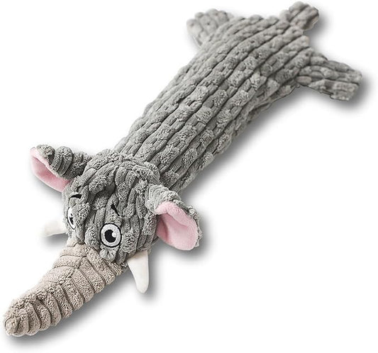 Dog Toys, Squeaky Plush No Stuffing Crinkle Dog Toy for Small Medium Large Dogs, Interactive Puppy Teething Water Bottle Dog Chew Toy